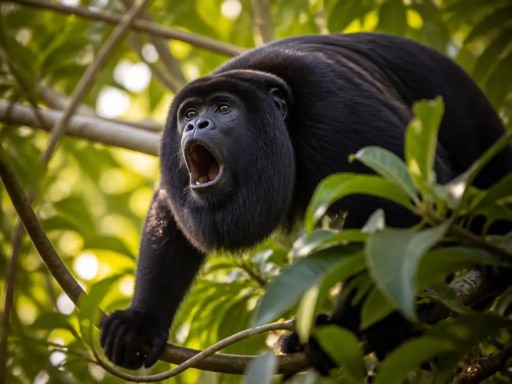 Mantled howler monkey